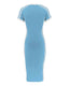Clyvera | V-Neck Stripe Dress