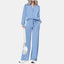 Kaia | Chic Half-Zip Sweatsuit with Wide-Leg Pants & Pockets