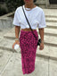 Saskia | Statement Leopard Print Maxi Skirt