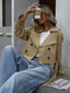 Hilde - Stylish Cropped Trench Coat