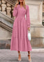 Nivoura | Long Sleeve Maxi Dress with Pockets