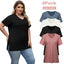 The “Helen” 4-Pack V-Neck T-Shirt Bundle
