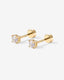 “Nova” Flat Back Stud Earrings
