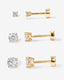 “Nova” Flat Back Stud Earrings