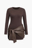 “Sculpted Luxe” Satin Mini Dress