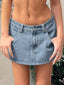 👖 Lena | Low-Rise Denim Mini Skirt
