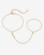 "Lana" CZ Chain Ring Bracelet