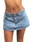 👖 Lena | Low-Rise Denim Mini Skirt