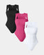 The "Stef" Ribbed Bodysuit Trio