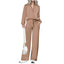 Kaia | Chic Half-Zip Sweatsuit with Wide-Leg Pants & Pockets