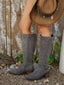 "Hazel" Suede Western Boots