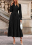 Nivoura | Long Sleeve Maxi Dress with Pockets