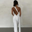 "Carmen" One-Shoulder Draped Gown