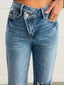 Riley Vintage Distressed Straight Jeans