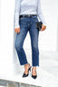 Emilia Cropped Kick Flare Jeans