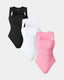 The "Stef" Ribbed Bodysuit Trio