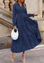 Nivoura | Long Sleeve Maxi Dress with Pockets