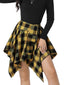 Taryn | Asymmetrical Plaid Grunge Skirt