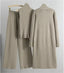 Elin | Cozy Knit Turtleneck Sweater & Pant Two-Piece Set