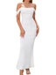 Veyora | Off The Shoulder Corset Maxi Dress