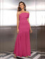 "Zyora" One-Shoulder Pleated Maxi Dress