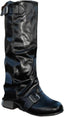 "Raven" Buckled Knee-High Boots