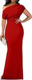 "Soraya" Off-Shoulder Evening Gown