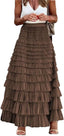 🌸 Rylie | Ruffle Romance Tiered Tulle Maxi Skirt