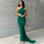 "Carmen" One-Shoulder Draped Gown