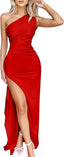 The "Isla" One-Shoulder Slit Maxi Dress