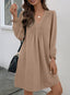 Veloria | A-Line Ruffle Sleeve V-Neck Mini Dress