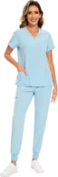 "Vitals+" 2-Piece Scrub Set – Functional, Flattering, and Made to Move