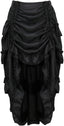 Ophelia | Gothic Ruched Ruffle Skirt