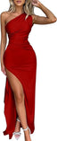 The "Isla" One-Shoulder Slit Maxi Dress