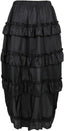 Ophelia | Gothic Ruched Ruffle Skirt