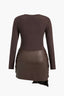 “Sculpted Luxe” Satin Mini Dress