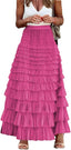 🌸 Rylie | Ruffle Romance Tiered Tulle Maxi Skirt