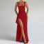 Zenvira | Sleeveless Bodycon Ruched High Slit Maxi Dress