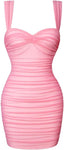 “Suri” Ruched Bodycon Mini Dress