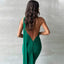 "Carmen" One-Shoulder Draped Gown