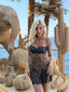 Flirty | Leopard Lace Mini Dress