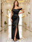 Aurevia | Off-Shoulder Satin Evening Dress