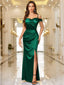 Aurevia | Off-Shoulder Satin Evening Dress