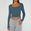 "Raya" 3-Pack Long Sleeve Square Neck Tops