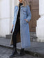 "Delaney" Faux Shearling-Lined Denim Coat