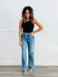 Riley Vintage Distressed Straight Jeans