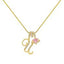 "Amelie" Cursive Letter Charm Necklace