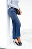 Emilia Cropped Kick Flare Jeans