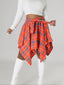Taryn | Asymmetrical Plaid Grunge Skirt