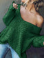 "Vivi" Slouchy Off-Shoulder Knit Sweater